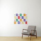 Arabische Buchstaben für Kinder Wandteppich (Beispiel (Horizontal))