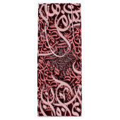 Arabische Buchstaben Rose Geschenktüte Für Weinflaschen (Rückseite)
