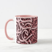 Arabische Buchstaben Rose Tasse (Links)