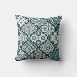 Arabische dekorative Azulejos-Fliesen Patchwork is Kissen