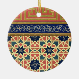 Arabische dekorative Entwürfe (Farbelitho) Keramik Ornament