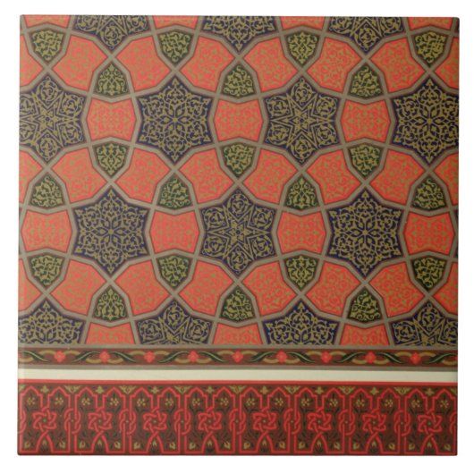 Arabische dekorative Entwürfe, 'von der arabischen Fliese (Vorderseite)