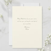 Arabische Duaa-Hochzeitkarte mit Rings & Blume Dankeskarte