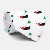 Arabische Emirat-Flaggen-Karte Größengleich Krawatte (Gerollt)