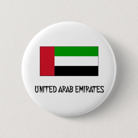 Arabische Emirate-Flagge Button (Vorderseite)