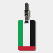 Arabische Emirate-Flagge Gepäckanhänger (Vorderseite vertikal)