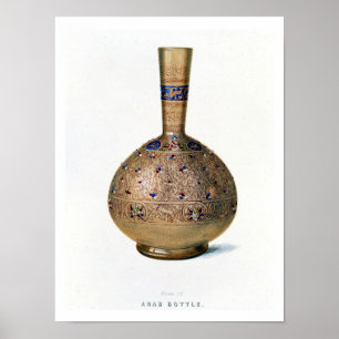 Arabische Flasche, Platte IX aus einem späten 19.  Poster