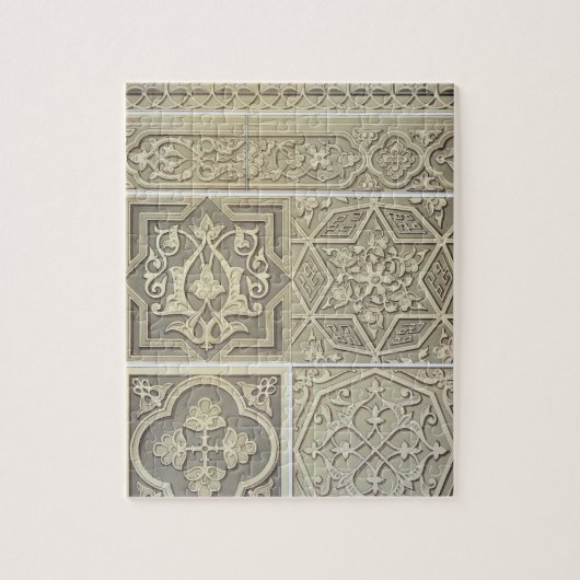 Arabische Fliese entwirft (Farbelitho) Puzzle (Vertikal)