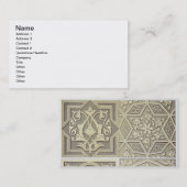 Arabische Fliese entwirft (Farbelitho) Visitenkarte (Vorne/Hinten)