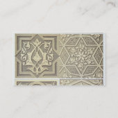 Arabische Fliese entwirft (Farbelitho) Visitenkarte (Rückseite)