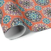 Arabische Fliese, vintage Patchwork-Muster. Geschenkpapier (Rolleneckpunkt)
