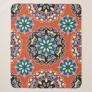 Arabische Fliese, vintage Patchwork-Muster. Sherpadecke