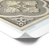 arabische Fliesen (Farblitho) Poster (Ecke)