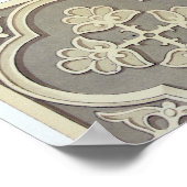 arabische Fliesen (Farblitho) Poster (Ecke)