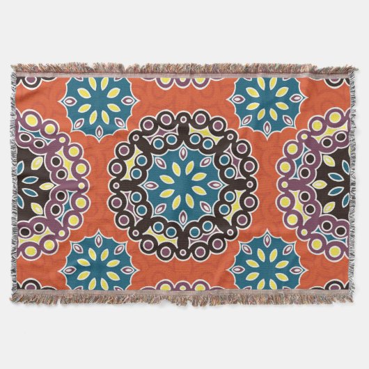 Arabische Fliesen, Vintages Patchwork-Muster. Decke (Vorderseite)