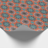 Arabische Fliesen, Vintages Patchwork-Muster. Geschenkpapier (Ecke)