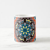 Arabische Fliesen, Vintages Patchwork-Muster. Kaffeetasse (Mittel)