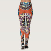 Arabische Fliesen, Vintages Patchwork-Muster. Leggings (Rückseite)