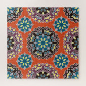 Arabische Fliesen, Vintages Patchwork-Muster. Puzzle (Horizontal)