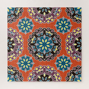 Arabische Fliesen, Vintages Patchwork-Muster. Puzzle