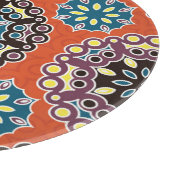 Arabische Fliesen, Vintages Patchwork-Muster. Schneidebrett (Ecke)