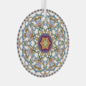 Arabische Flora: Traditioneller islamischer Rahmen Ornament Aus Glas (Vorderseite Rechts)