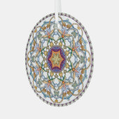 Arabische Flora: Traditioneller islamischer Rahmen Ornament Aus Glas (Vorderseite links)