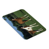 Arabische Fohlen auf Grassy Field Stehend Magnet (Rechte Seite)