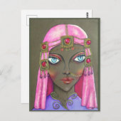 Arabische Frau - Originalpostkarte Postkarte (Vorne/Hinten)