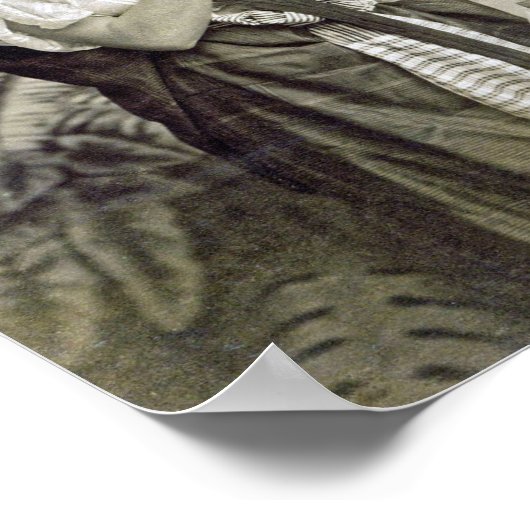 Arabische Frau, Tänzerin, Vintag Poster (Ecke)