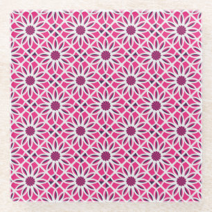 Arabische geometrische Ornamente: nahtlose Textur. Glasuntersetzer
