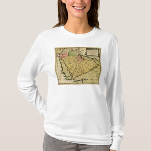 Arabische Halbinsel der Mittlere Osten-Karte T-Shirt