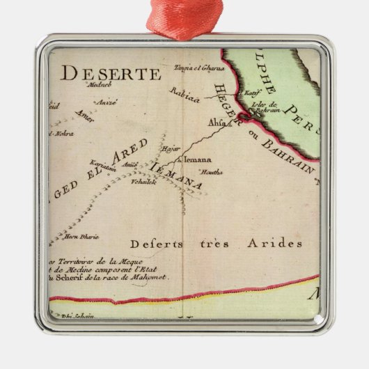 Arabische Halbinsel, Saudi-Arabien Silbernes Ornament (Vorne)