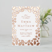 Arabische Hochzeit im Mittelmeer Folieneinladung (Stehend vorne)