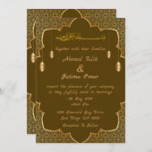 Arabische Hochzeitseinladung Save The Date (Vorne/Hinten)