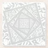 arabische Kalligrafie 3d Glasuntersetzer (Rückseite)