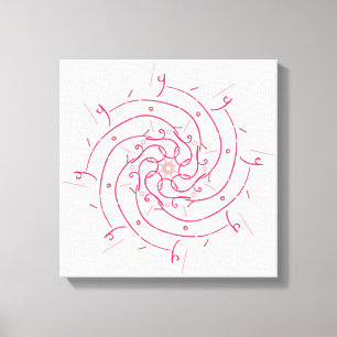 Arabische Kalligrafie Künstlerischer Name Schreibe Leinwanddruck