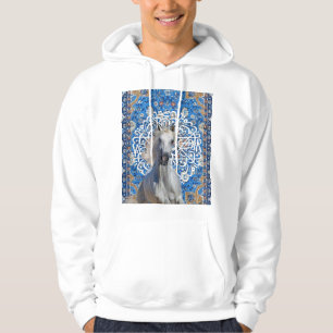 Arabische Kalligrafie Pferd Hoodie