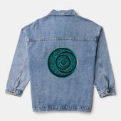 Arabische Kalligraphie 3d Jeansjacke (Rückseite)