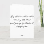 Arabische Karte "trinkend des Winds" Pferde (Rückseite)