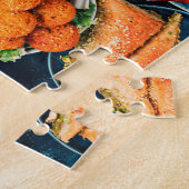 Arabische Lebensmittel des Nahen Ostens Puzzle (Seite)