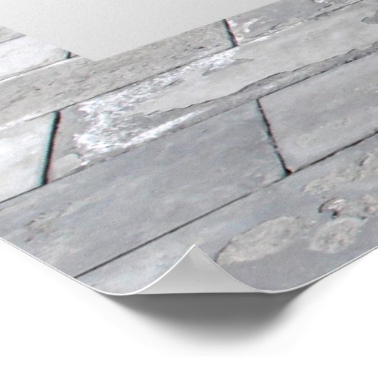 Arabische Libysche Alte grüne Türmauer Kunst Poster (Ecke)