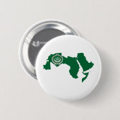 Arabische Liga-Flaggen-Karte Größengleich Button (Vorne & Hinten)