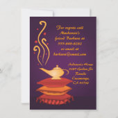 Arabische Magic Lamp-Party Einladungen (Rückseite)