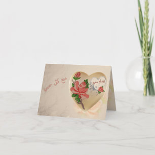 Arabische Muttertags-Karte im Vintage-Rosen-Stil Karte