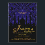 Arabische Nächte, 40. Geburtstags-Einladungen Einladung<br><div class="desc">Arabische Nächte,  40. Geburtstags-Einladungen. Entworfen durch Metro-event.com 
Andere zusammenpassende Einzelteile verfügbar bei Metro-Ereignisse Zazzle Geschäft und Metro-Event.com.</div>