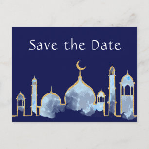 Arabische Nächte am Geburtstag Save the Date Postk Ankündigungspostkarte