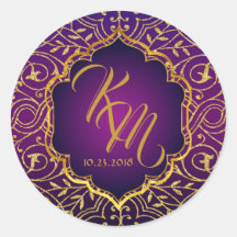 Arabische Nächte Bollywood Monogram Wedellabel