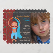 Arabische Nächte Einladung zum Foto Geburtstagspar (Vorne/Hinten)