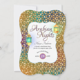 Arabische Nächte Exotische Party-Lichter Lanternäc Einladung